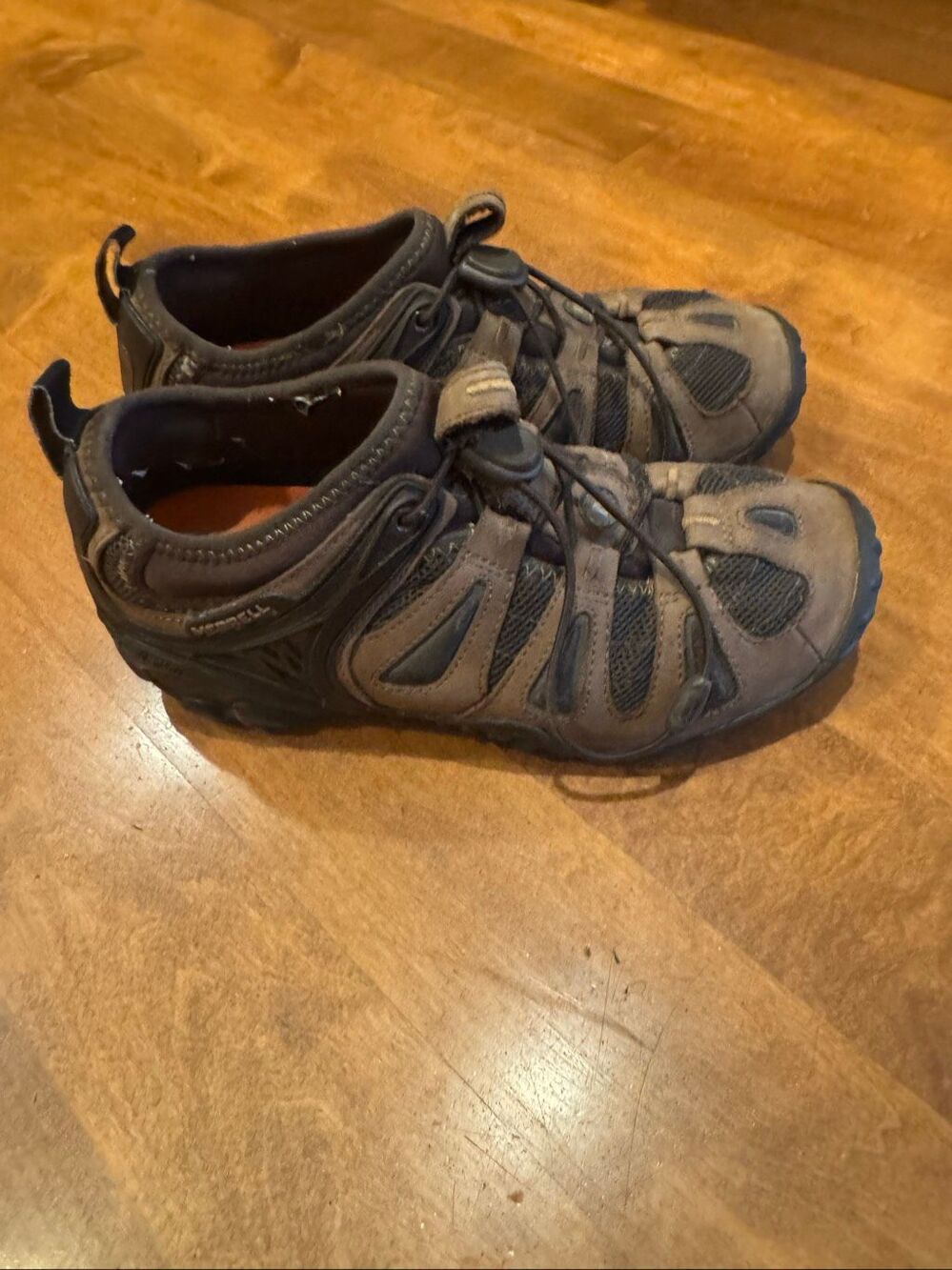 Merrell Waterpro Maipo Men’s 7.5 Brown Vibram Hiking Water Trail Shoes